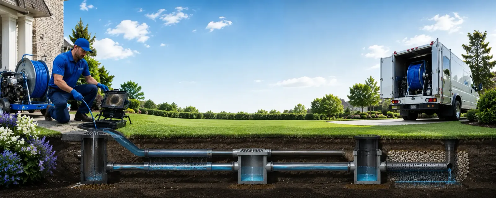 Outdoor drain cleaning information for Newkirk, OK